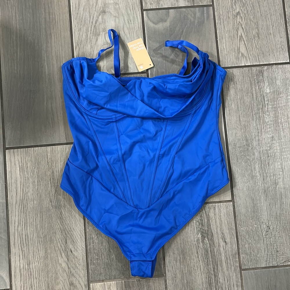 Popilush Shapewear Draped Bust Hourglass Corset Bodysuit - Picture 8 of 10